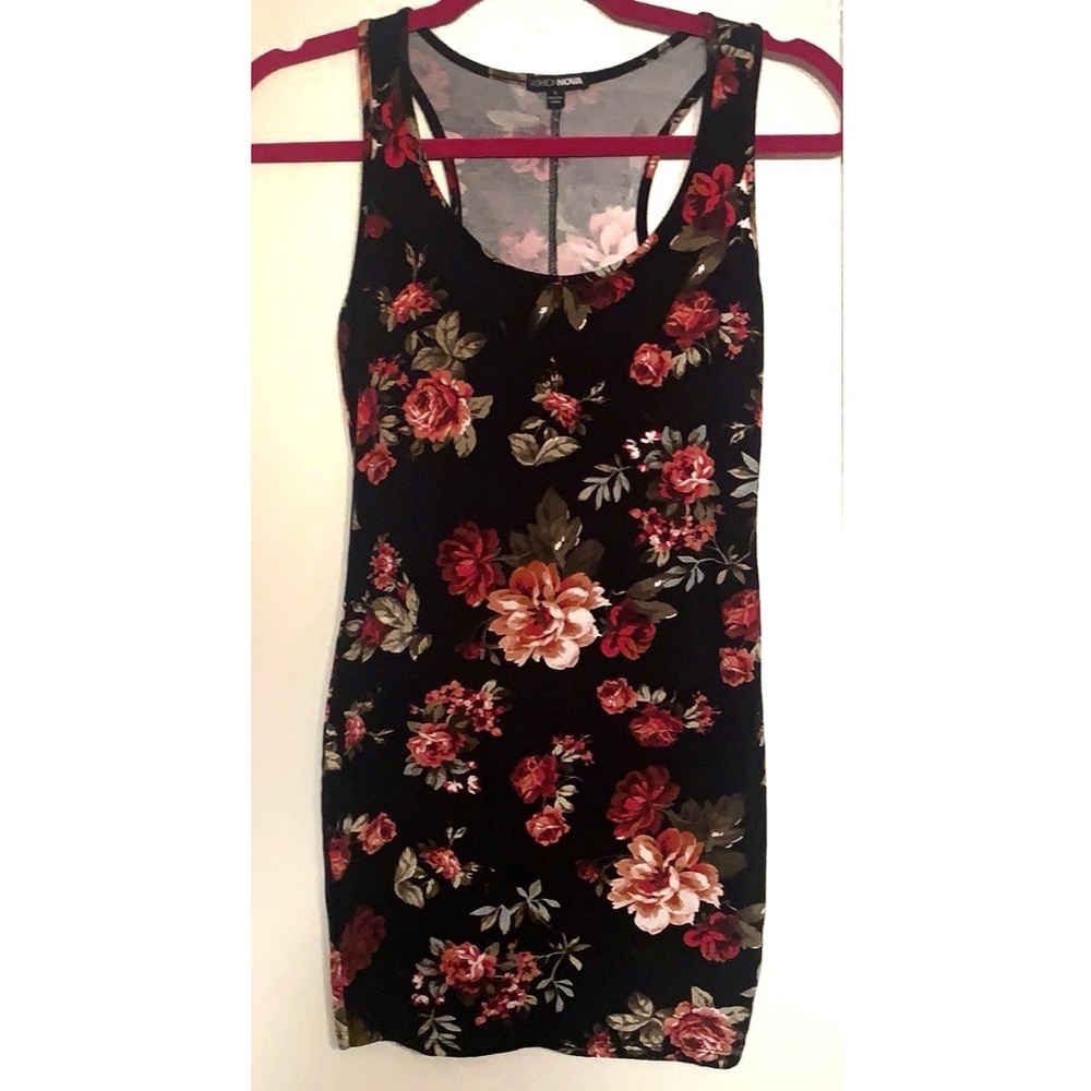 FashionNova tank floral dress size sm